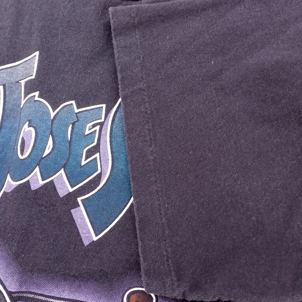 VINTAGE 90s SAN JOSE SHARKS SINGLE STITCH T-SHIRT SIZE LARGE - Picture 9 of 11